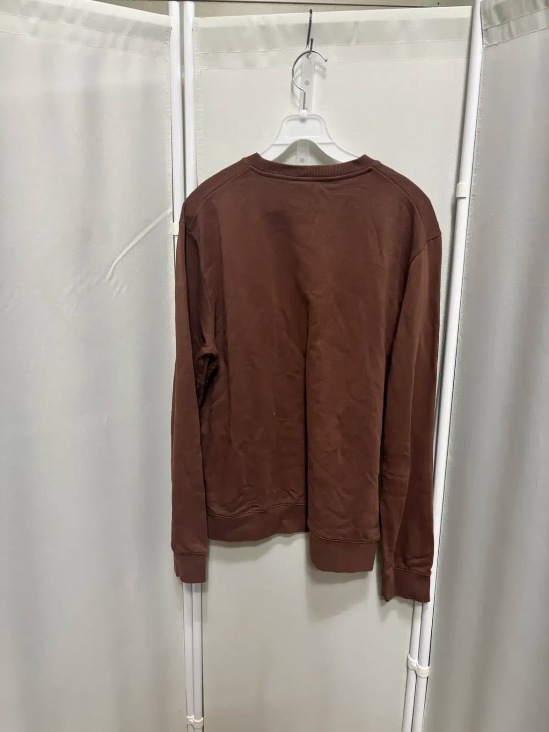 코스 라운드 넥 브라운 맨투맨 티셔츠 M 상품이미지4