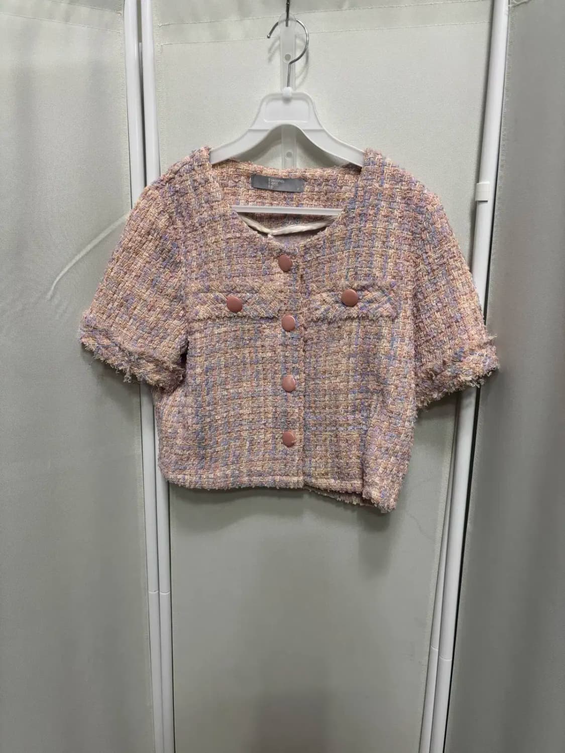 8세컨즈 트위드 반팔 자켓 FREE 상품이미지1