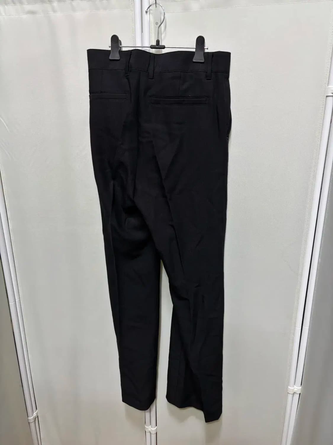 메종미네드 간절기 블랙 투턱 슬랙스 30 상품이미지4