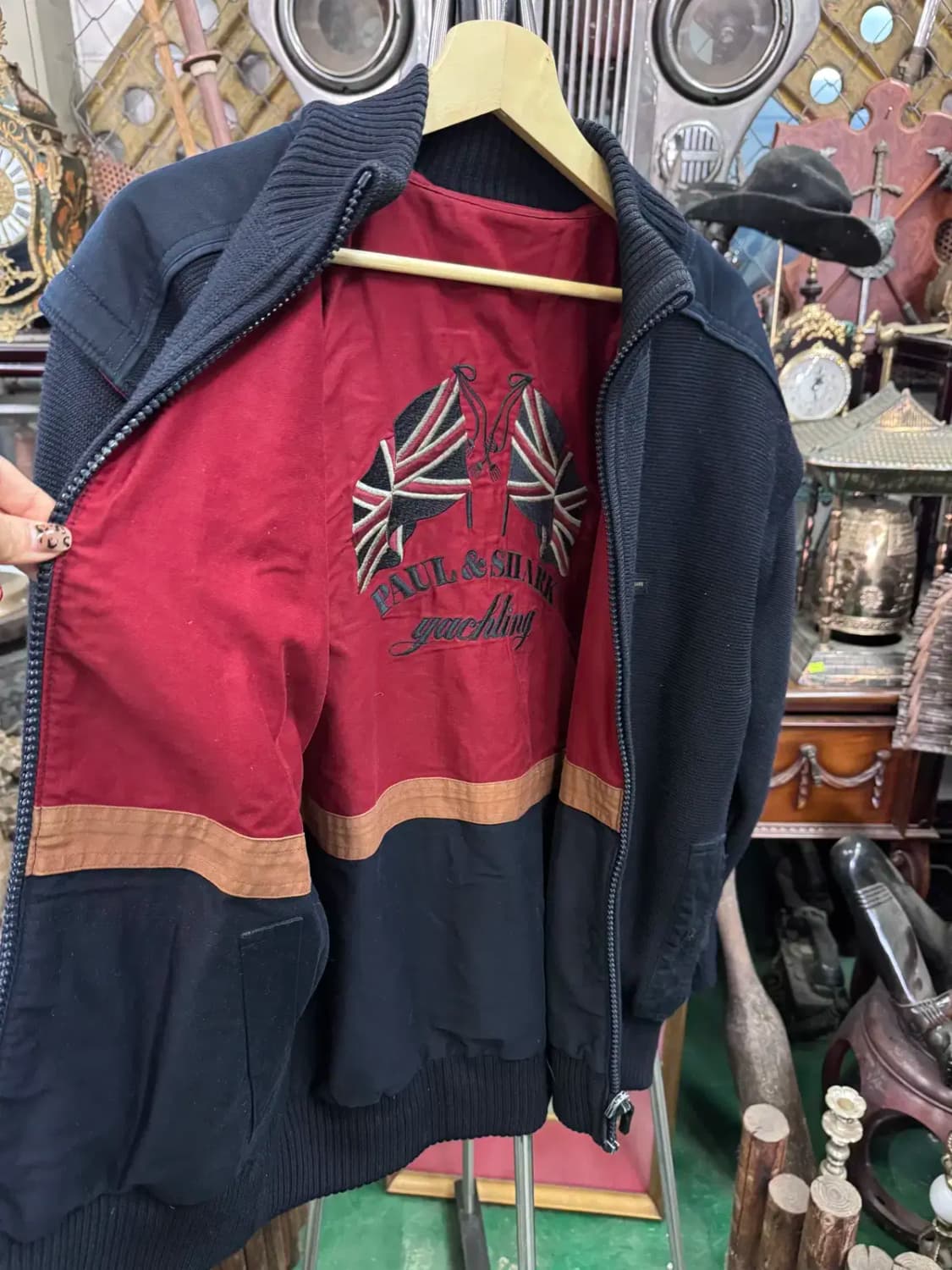 폴앤샤크 (Paul & Shark) 양면 봄버 재킷 M 상품이미지5