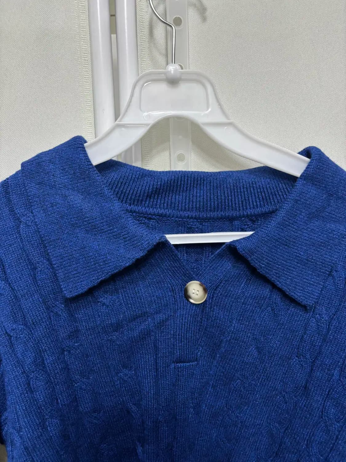 블루 카라 니트 스웨터 M 상품이미지2