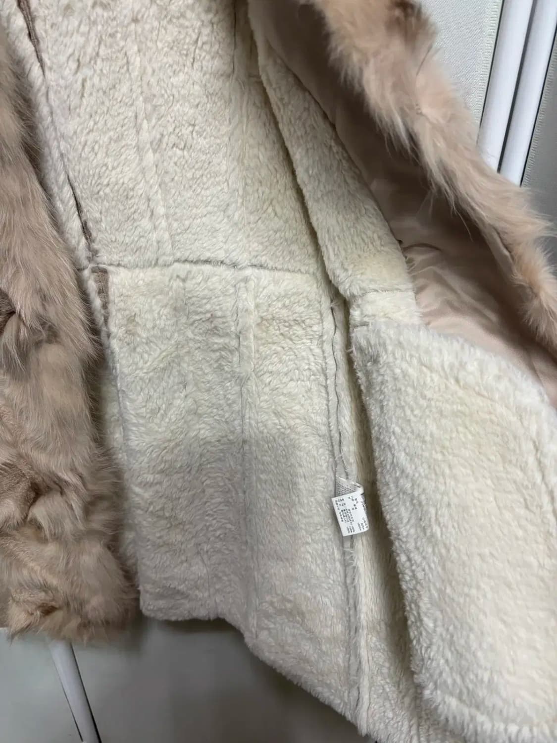 온앤온 천연 여우 털 무스탕 조끼 베스트 S 상품이미지3