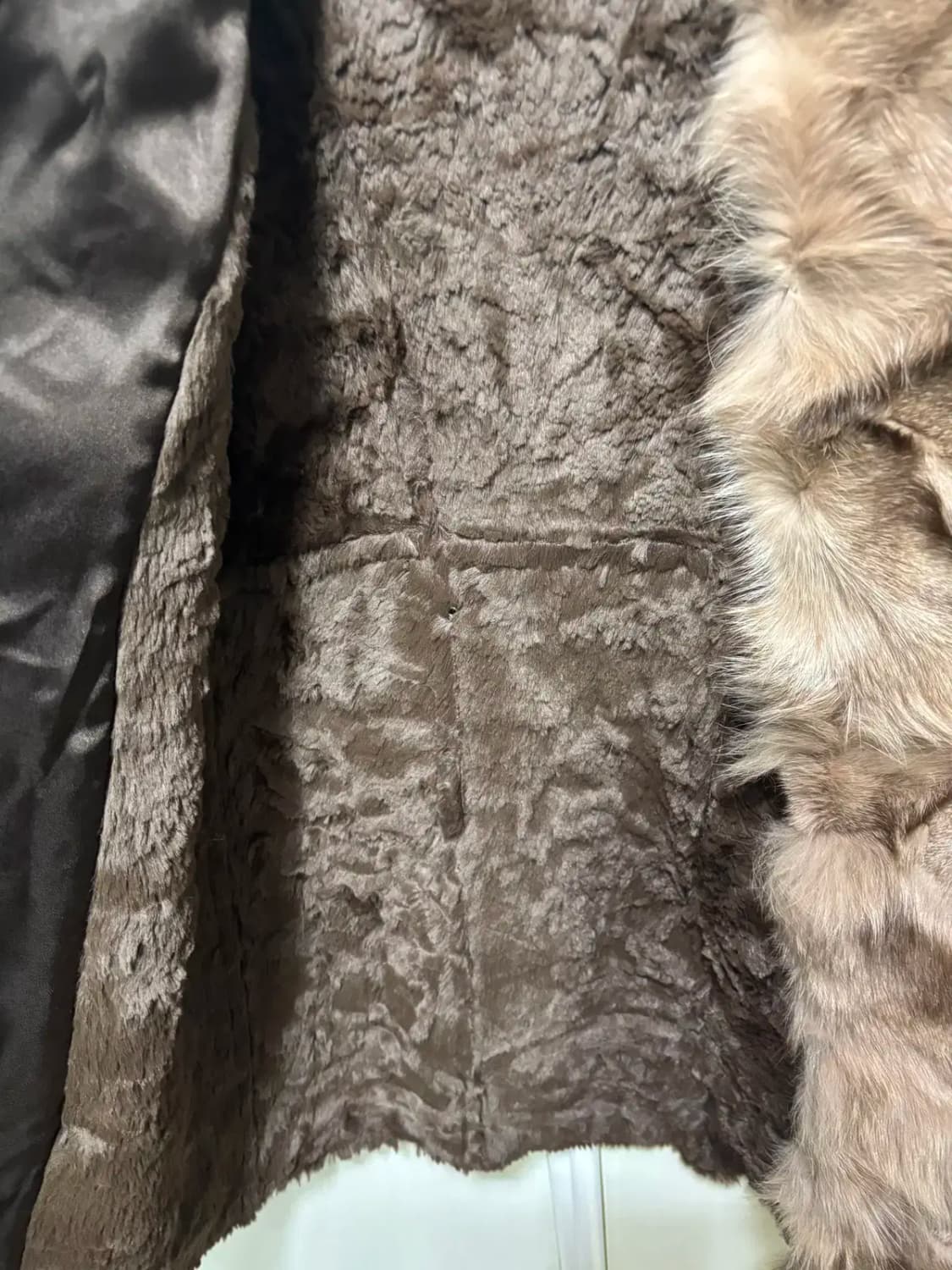 온앤온 천연 여우 털 무스탕 조끼 베스트 M 상품이미지3