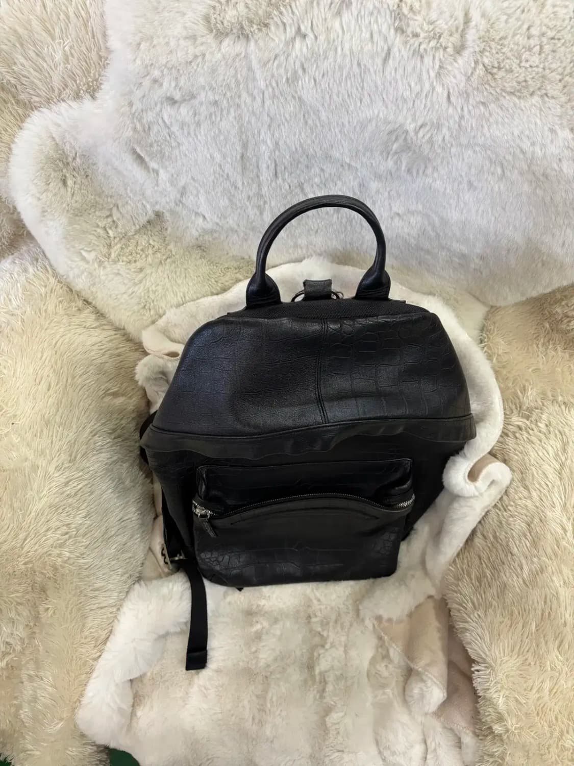 지오송지오 남녀공용 소가죽 백팩 가방 상품이미지4