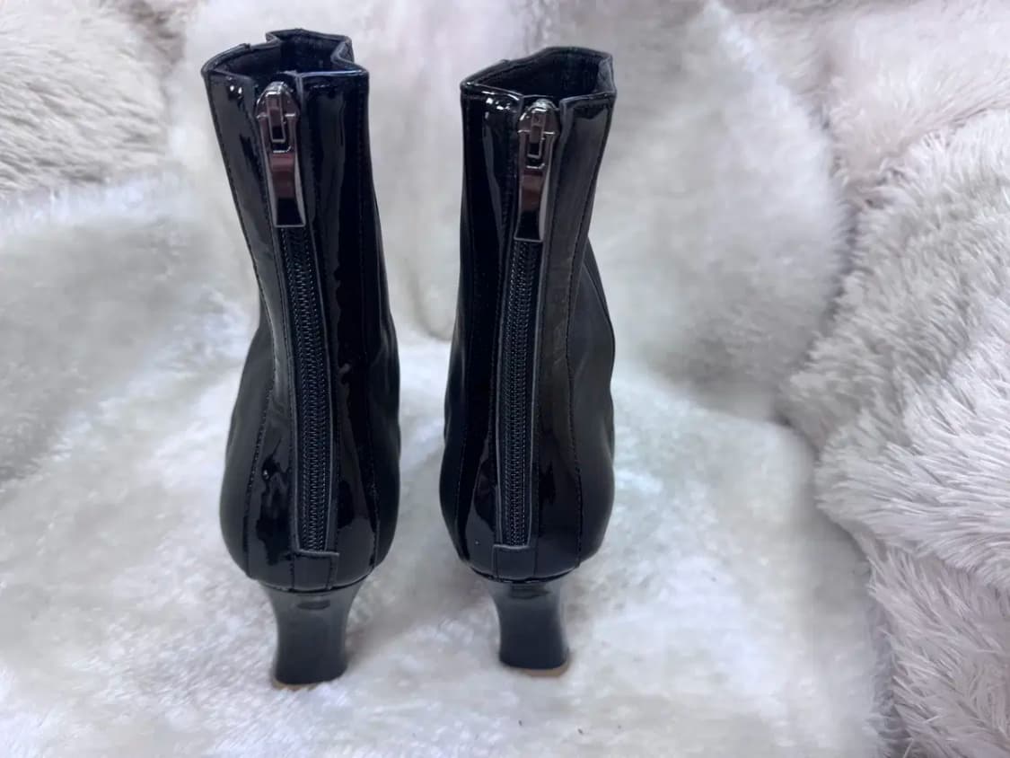 루미나 Lumina 블랙 가죽 포인티드 앵클부츠 235mm 상품이미지3