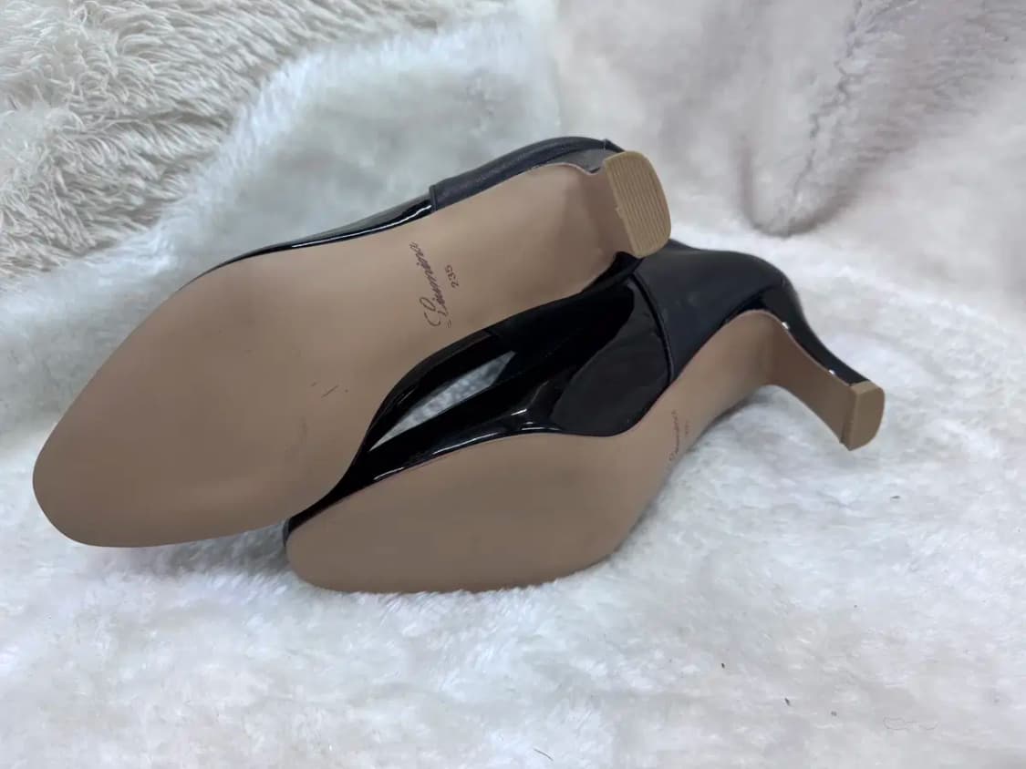 루미나 Lumina 블랙 가죽 포인티드 앵클부츠 235mm 상품이미지5