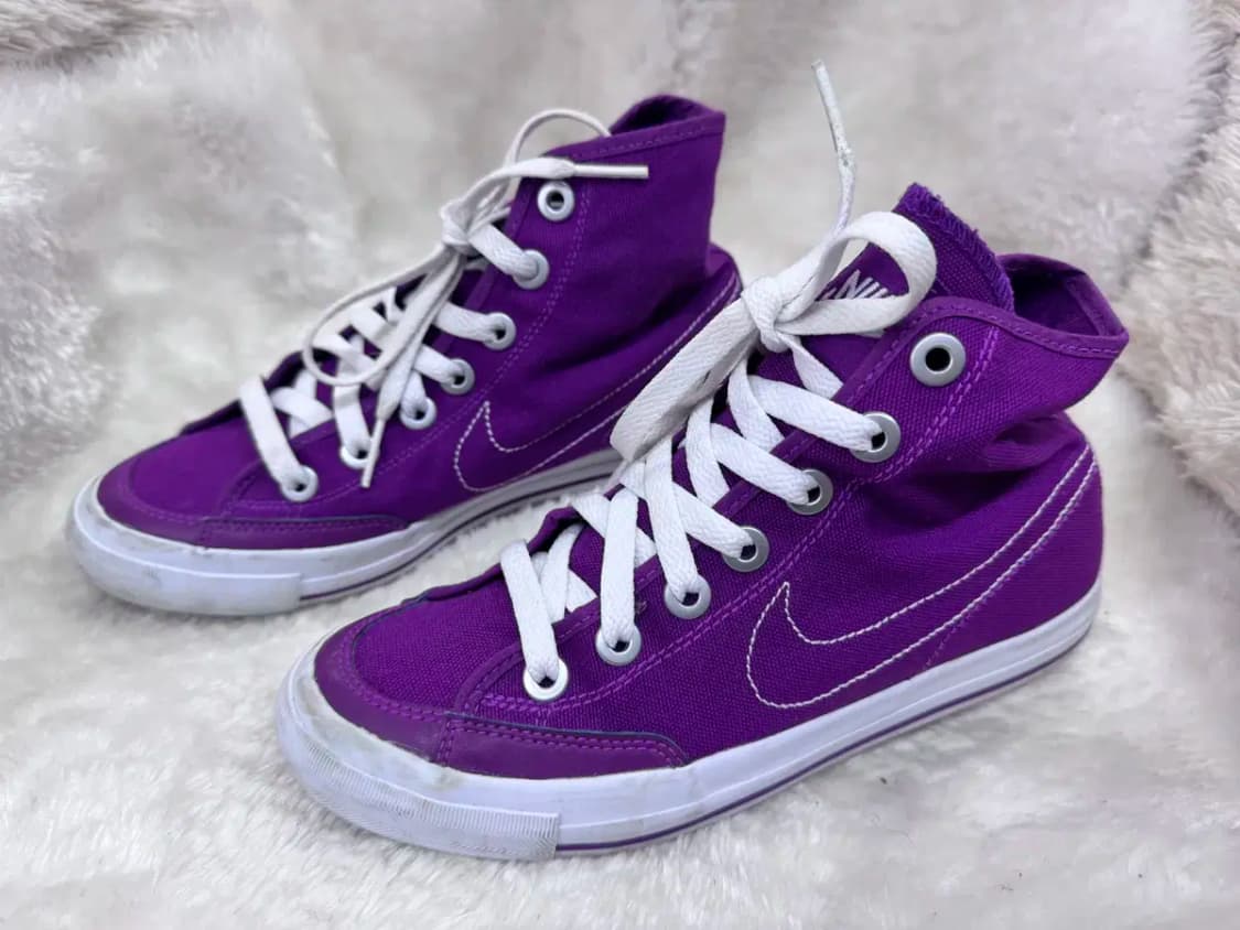 나이키 캔버스 하이 퍼플 운동화 220mm 상품이미지1