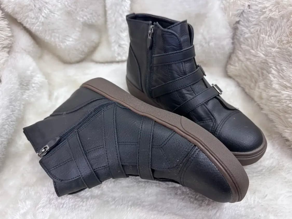 아페토 (opetto) 검정 가죽 앵클 부츠 255mm 상품이미지2