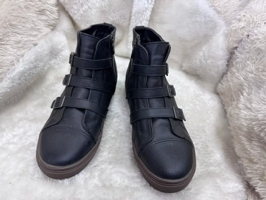 아페토 (opetto) 검정 가죽 앵클 부츠 255mm 상품이미지4