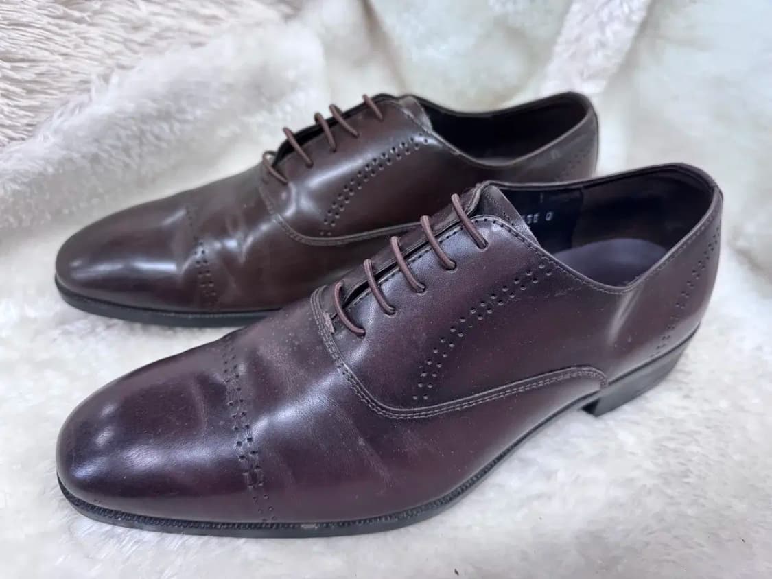 미소페 남성용 브라운 가죽 옥스퍼드 슈즈 255mm 상품이미지2