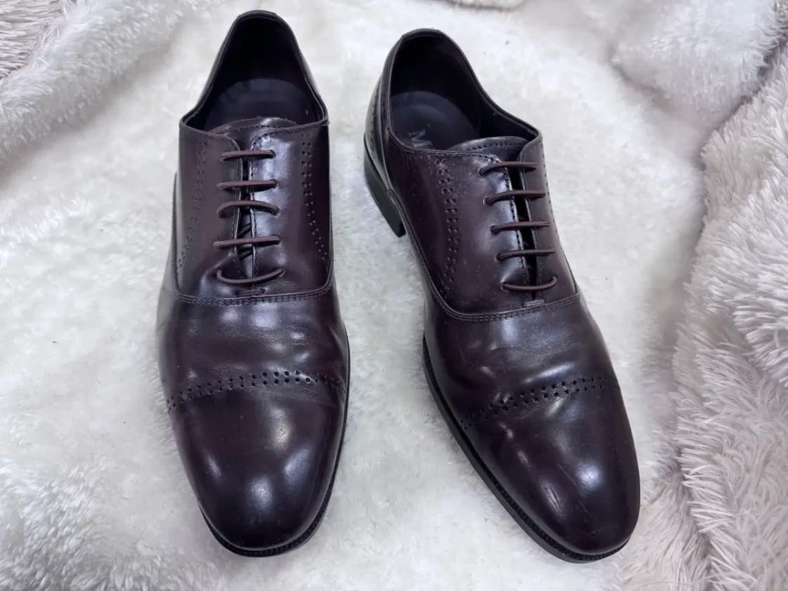 미소페 남성용 브라운 가죽 옥스퍼드 슈즈 255mm 상품이미지5