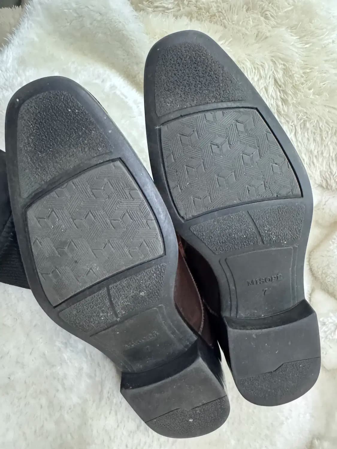 미소페 남성용 브라운 가죽 옥스퍼드 슈즈 255mm 상품이미지7