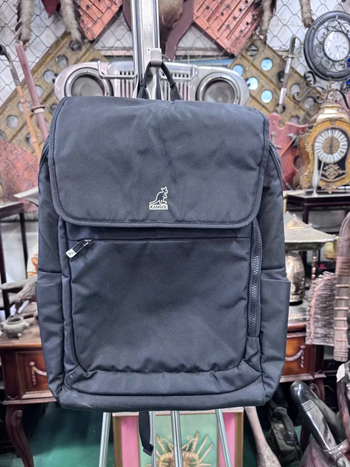 캉골 블랙 백팩 상품이미지1