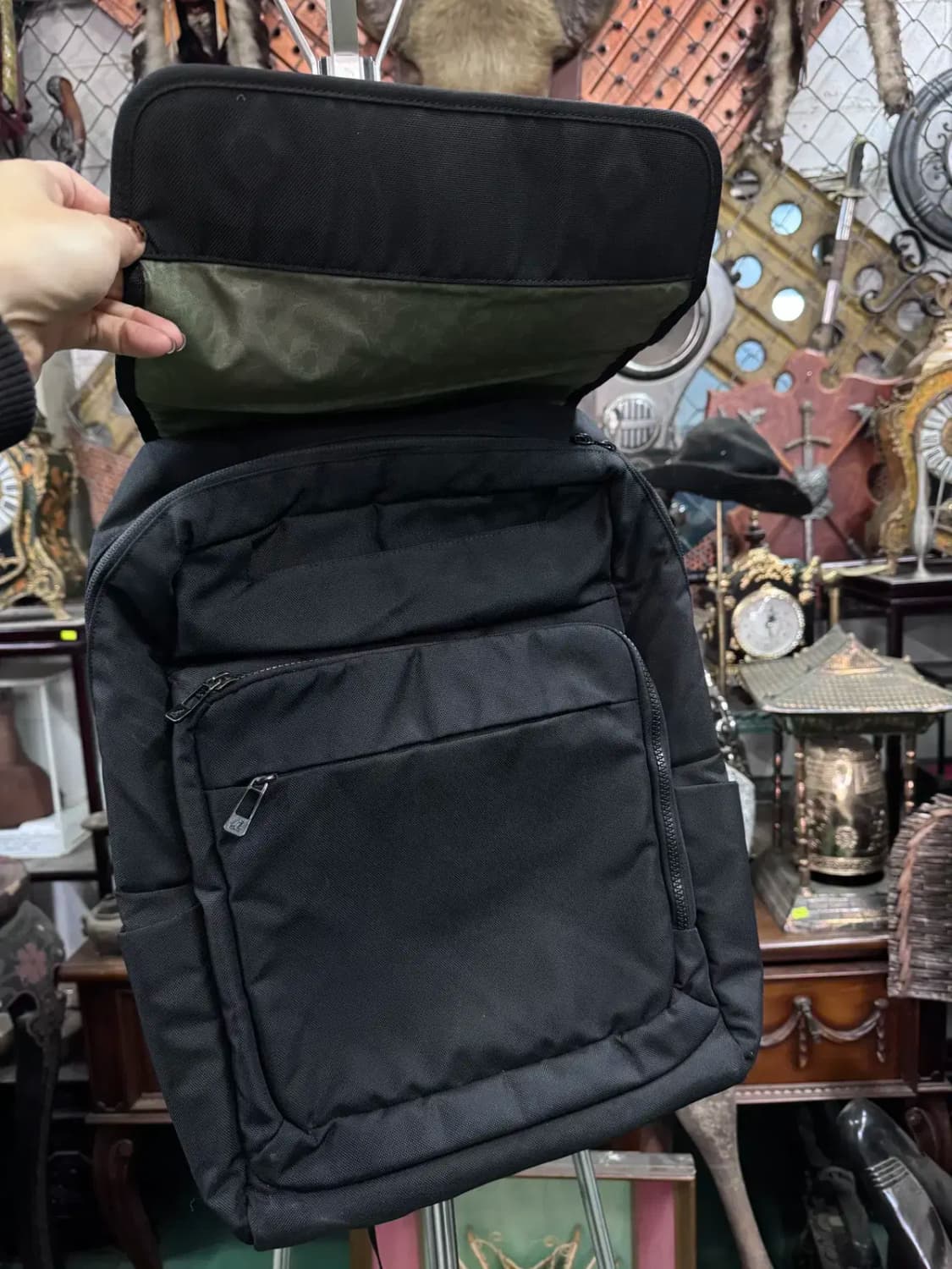 캉골 블랙 백팩 상품이미지4