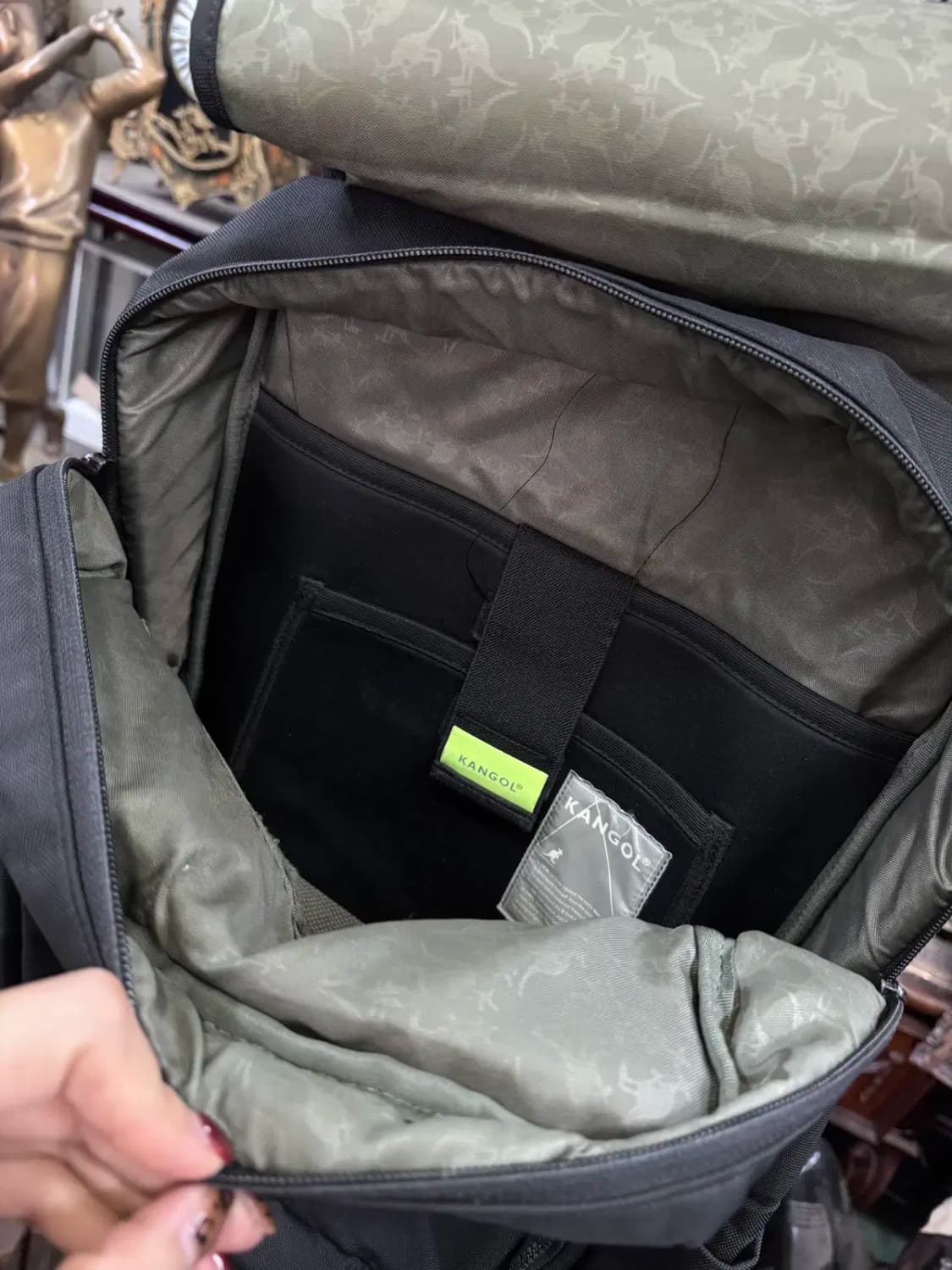 캉골 블랙 백팩 상품이미지6
