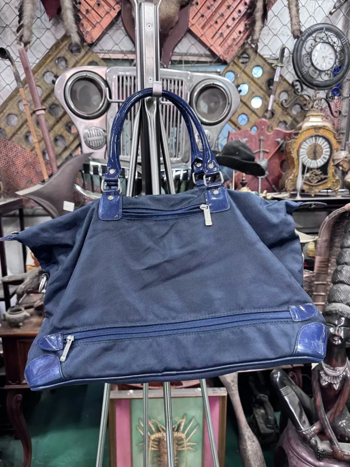 아우디 네이비 블루색 캔버스 골프가방 여행용가방 상품이미지3