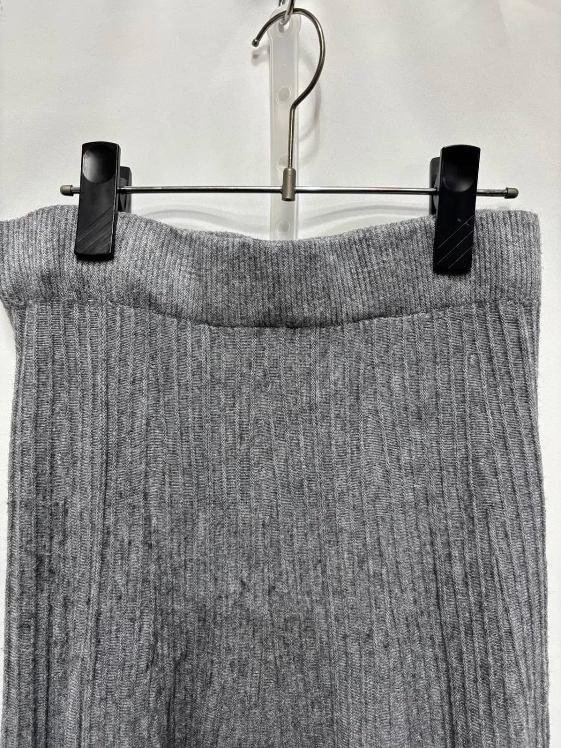 그레이 니트 롱 스커트 치마 상품이미지2