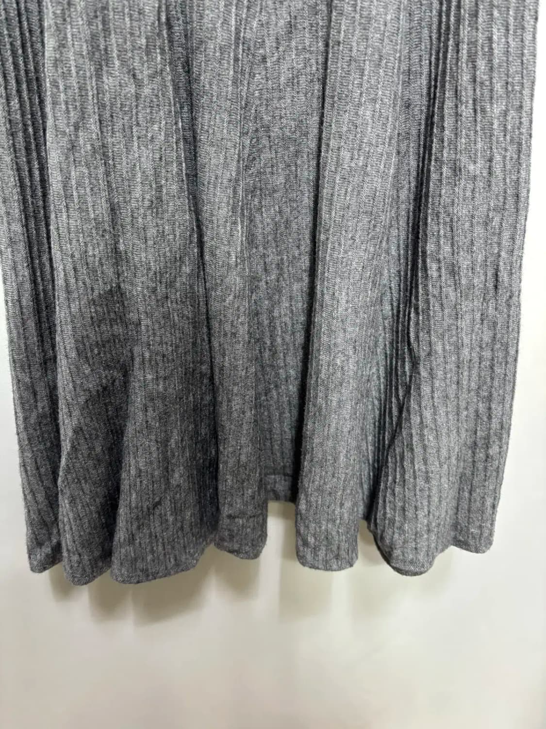 그레이 니트 롱 스커트 치마 상품이미지3