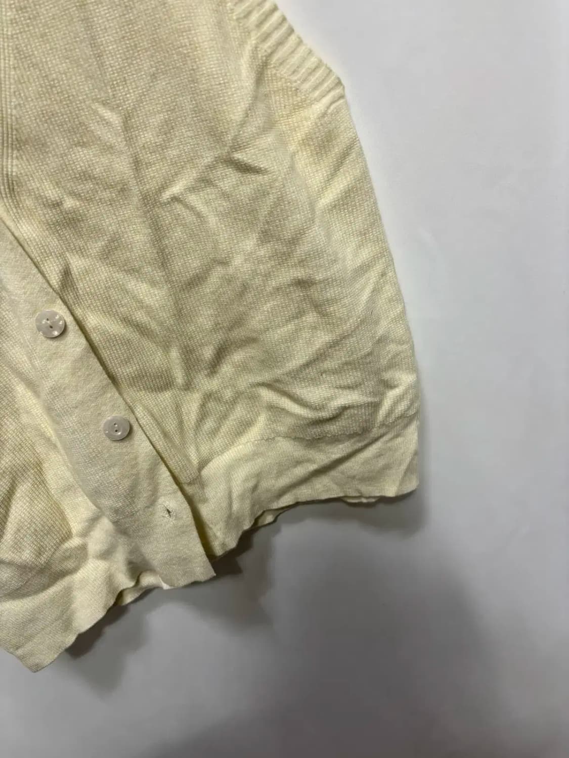 브이넥 골지 니트 조끼 가디건 상품이미지3