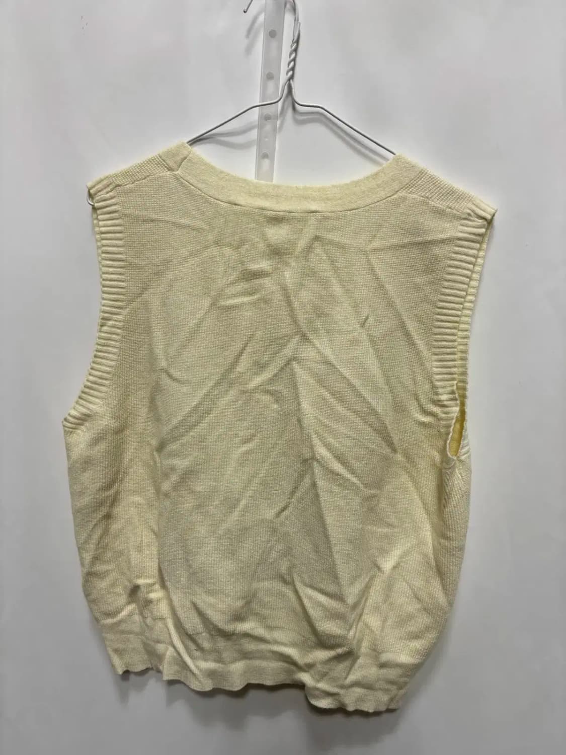 브이넥 골지 니트 조끼 가디건 상품이미지4