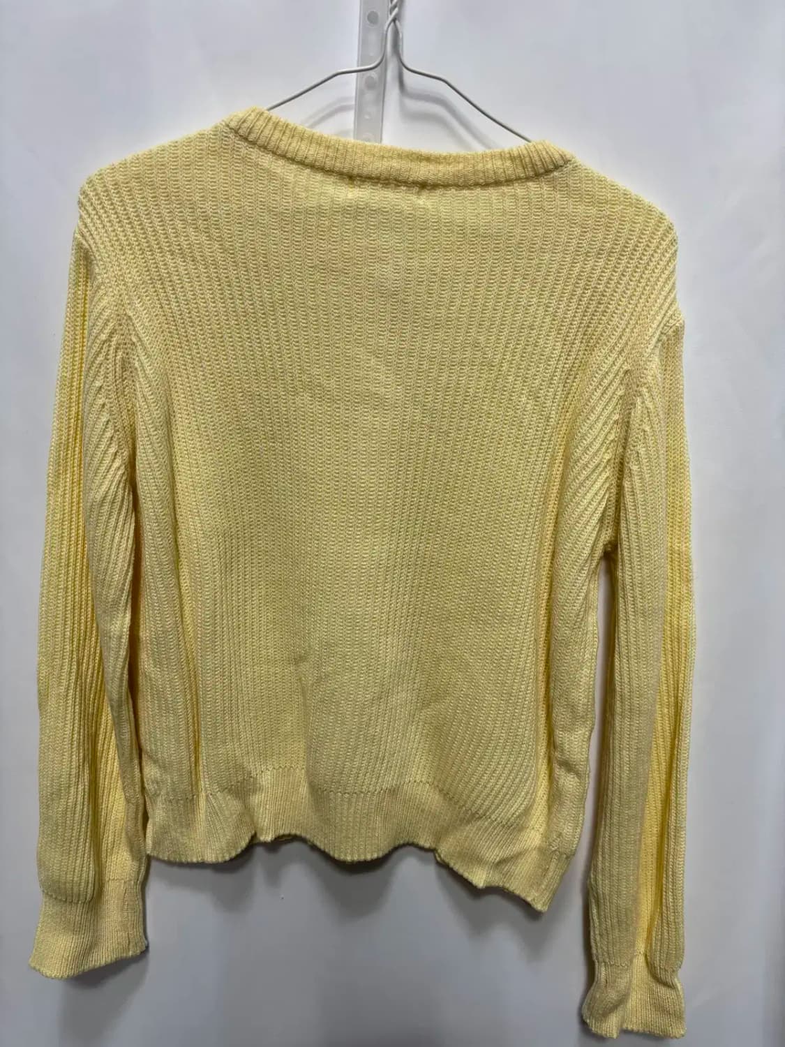 프롬걸즈 메이드 옐로우 골지 니트 가디건 상품이미지4