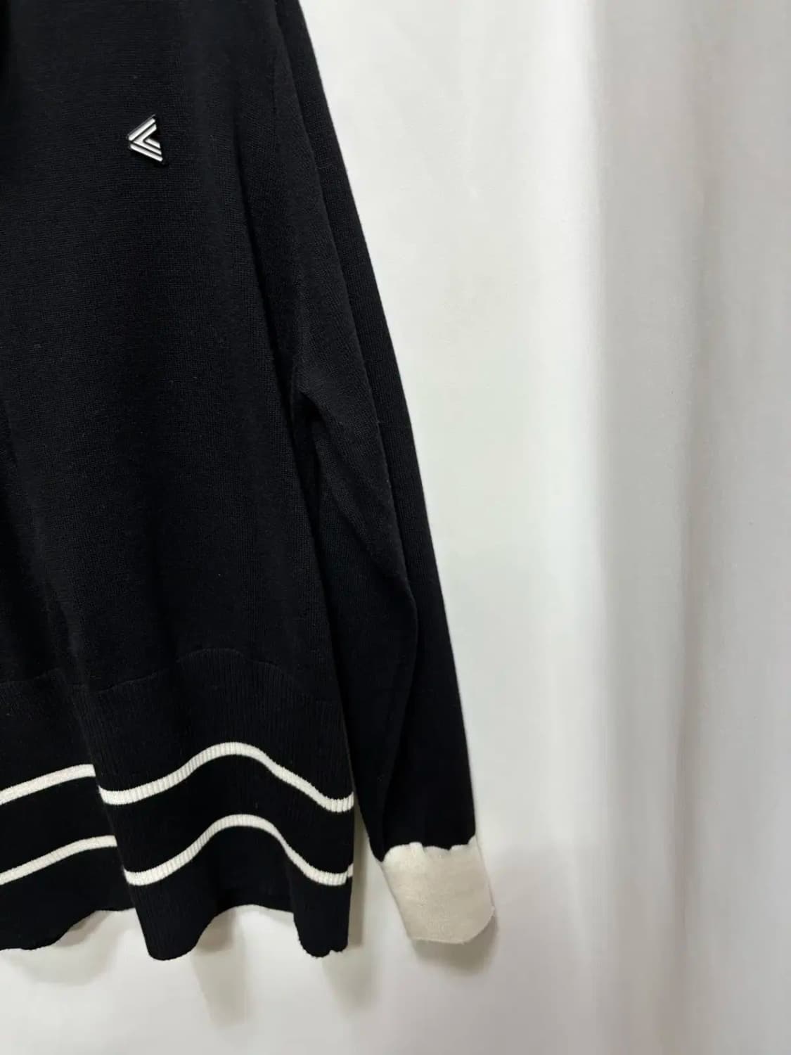 김영주 반폴라 집업 니트 스웨터 XL 상품이미지3