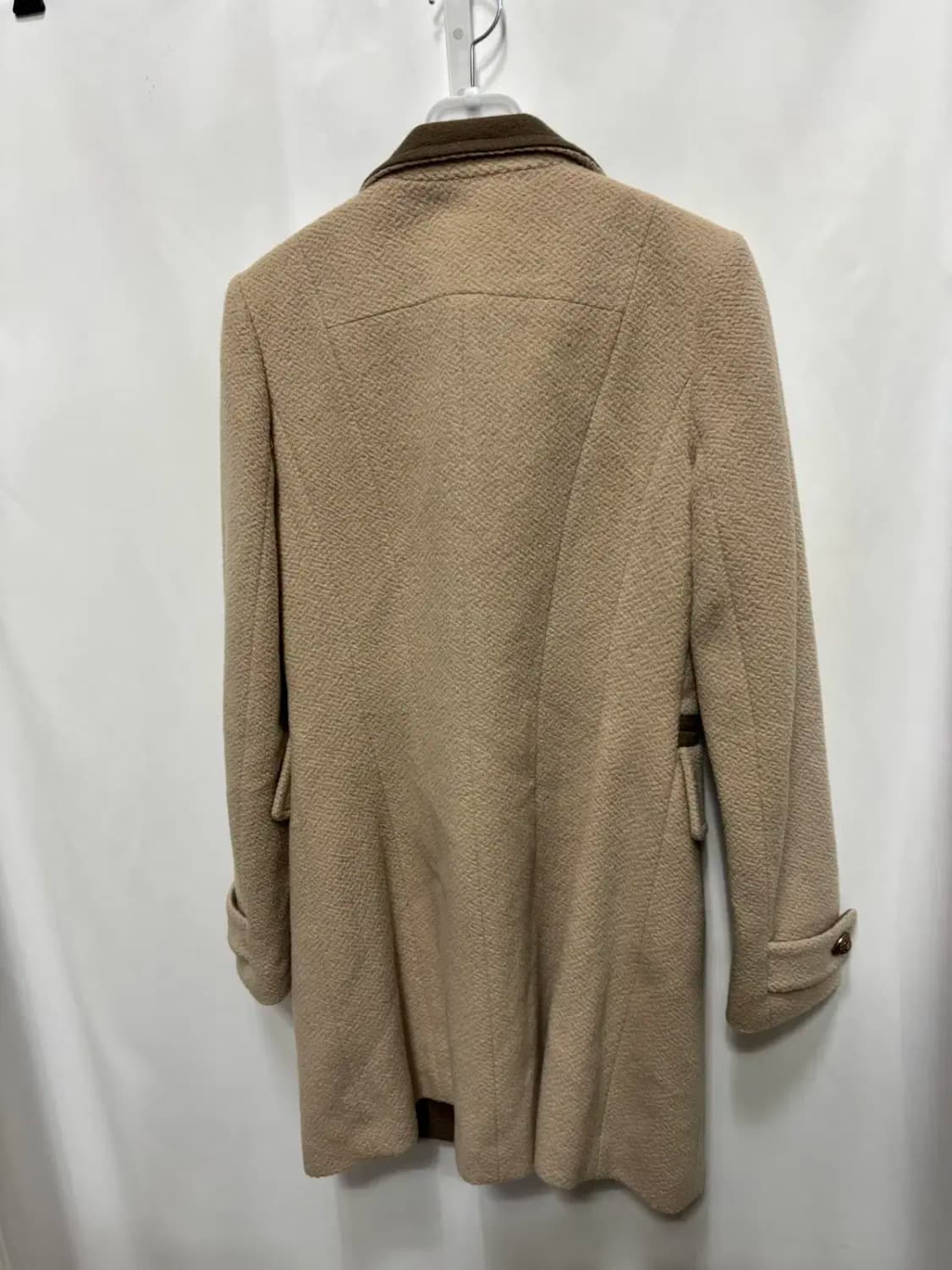 지코트 더블 버튼 카라 모 90%앙고라10% 롱코트S 상품이미지4