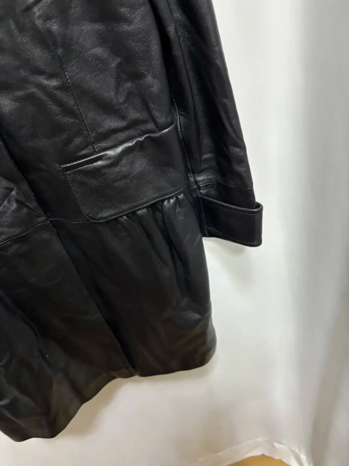 아니베에프 양가죽 100% 롱코트 상품이미지3