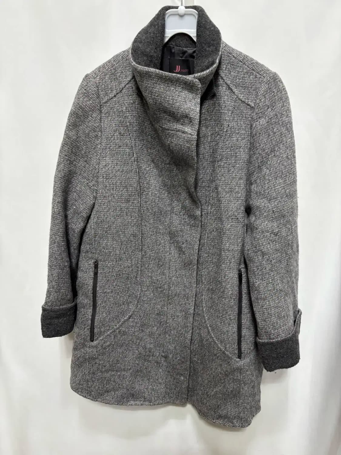지코트 그레이 롱 모 코트 S 상품이미지1
