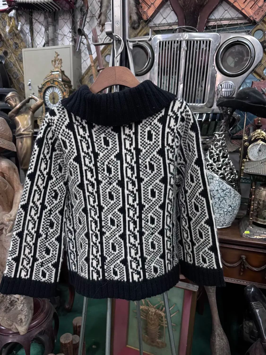 Milly of New York  여성 왕단추 포인트 니트 상품이미지4