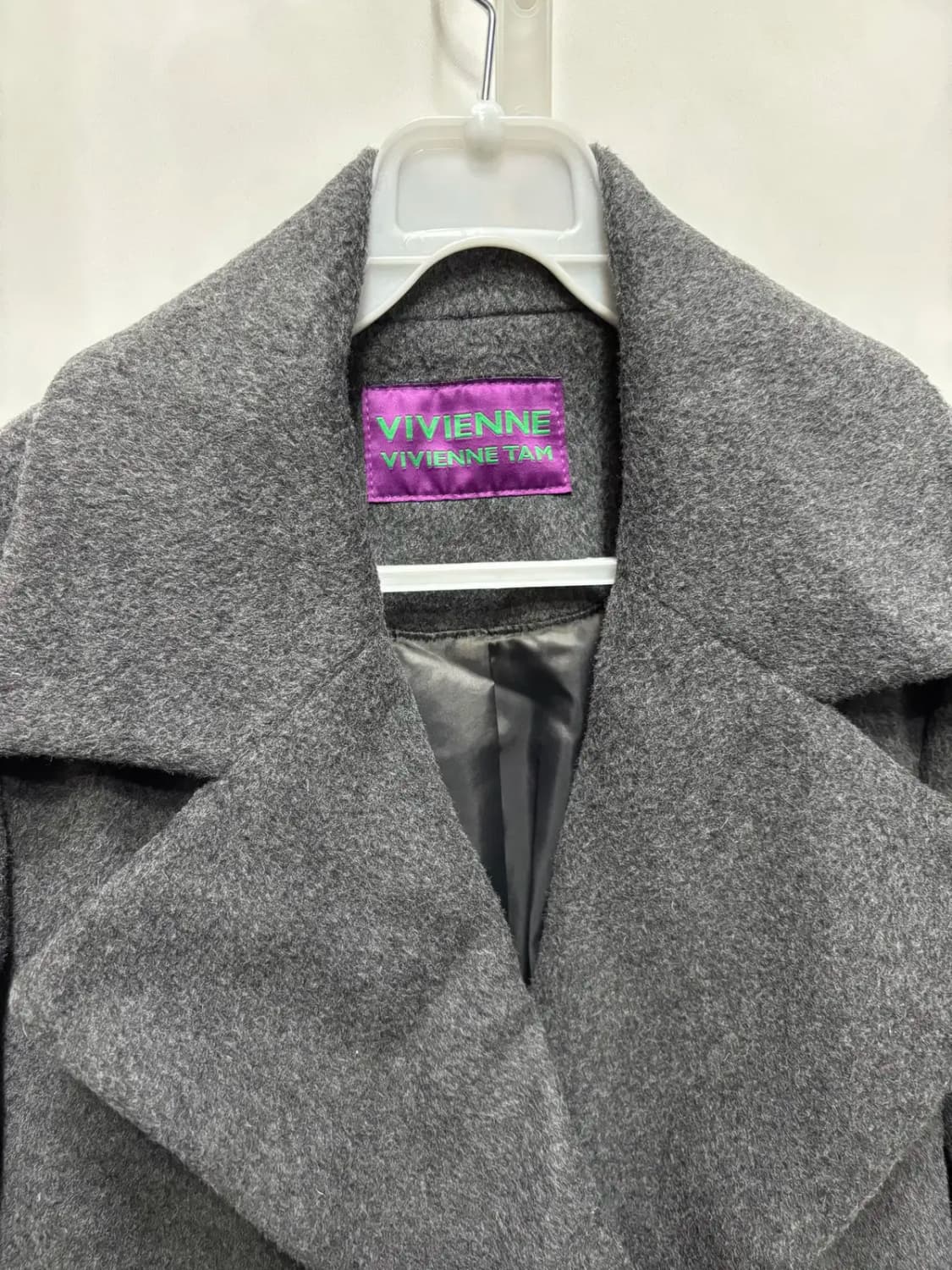 비비안 탐 모 67% 캐시미어 30% 더블 카라 롱코트 55 상품이미지2