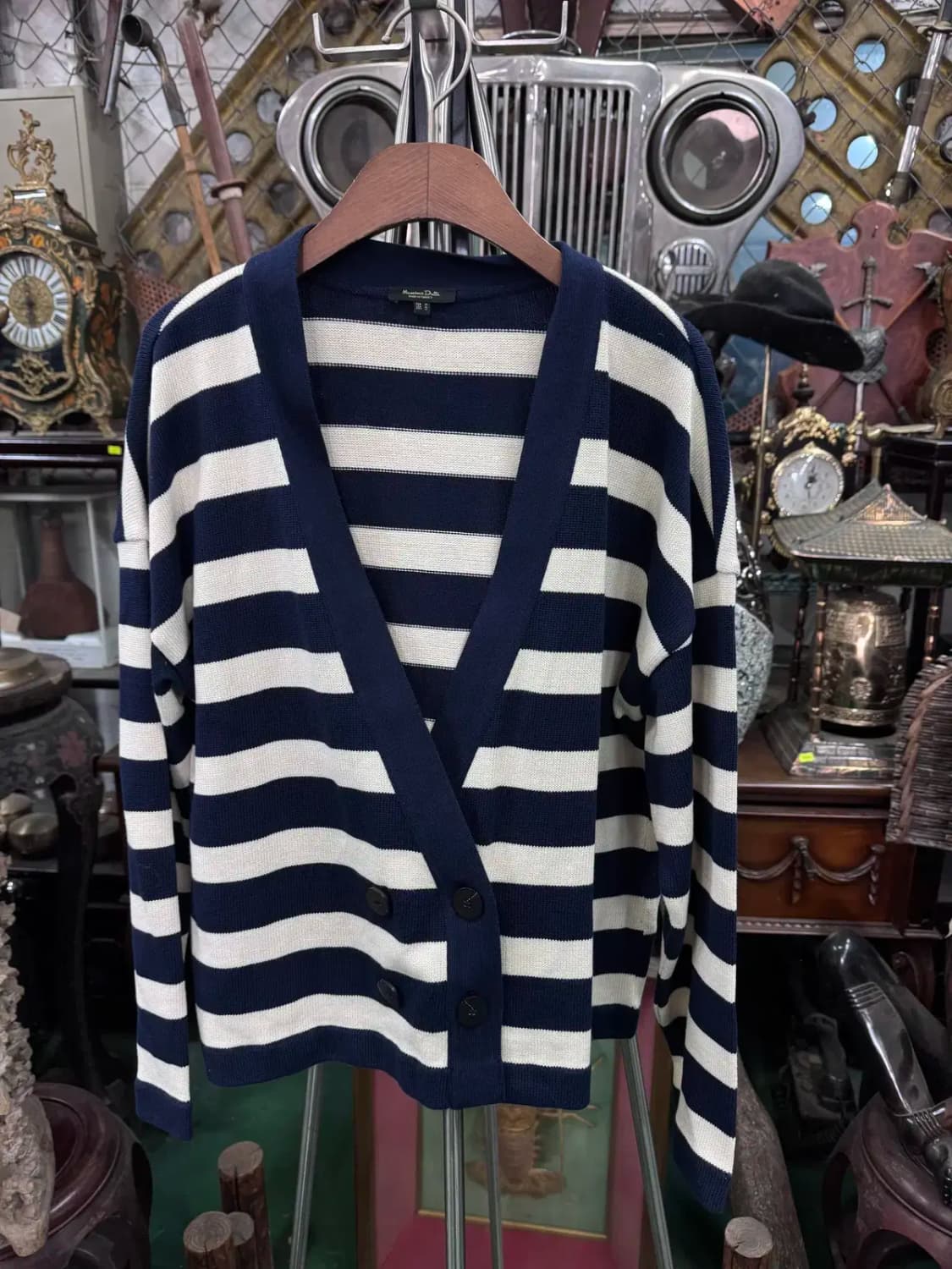 마시모두띠 스트라이프 면가디건 M 상품이미지1