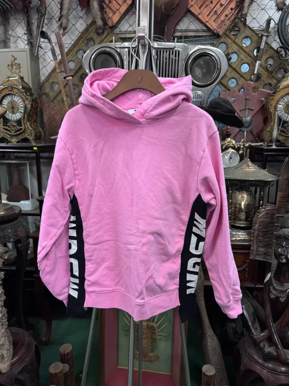 MSGM 로고 프린트 키즈 후드티 상품이미지1