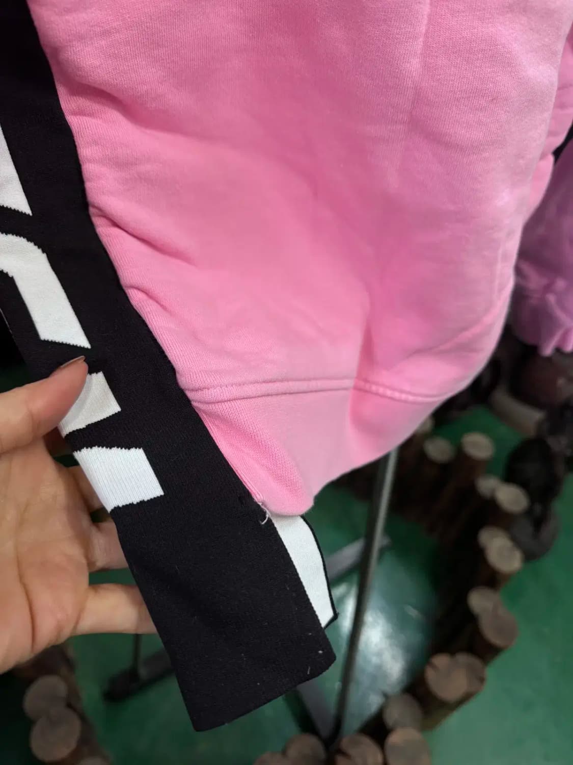 MSGM 로고 프린트 키즈 후드티 상품이미지3