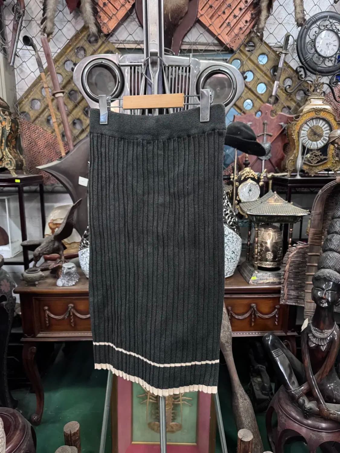 세로 골지 니트 스커트 상품이미지4