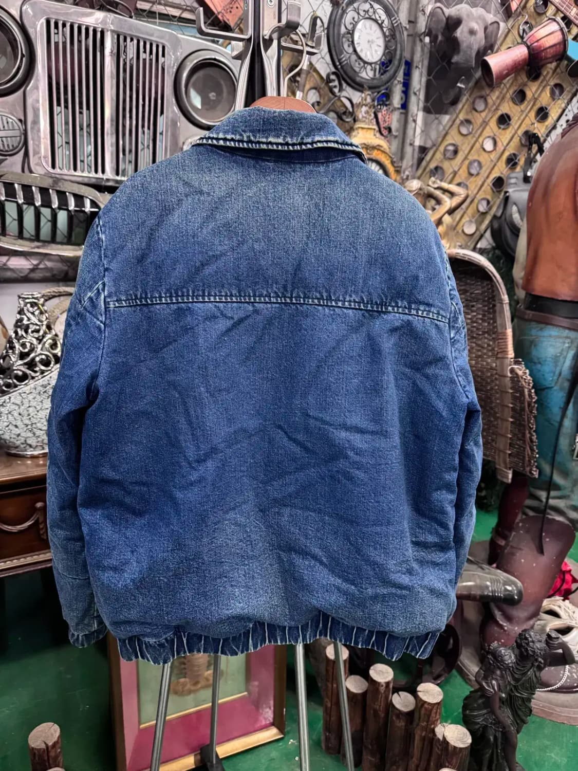 쿠로(KURO) 겨울 데님 다운 재킷 상품이미지5