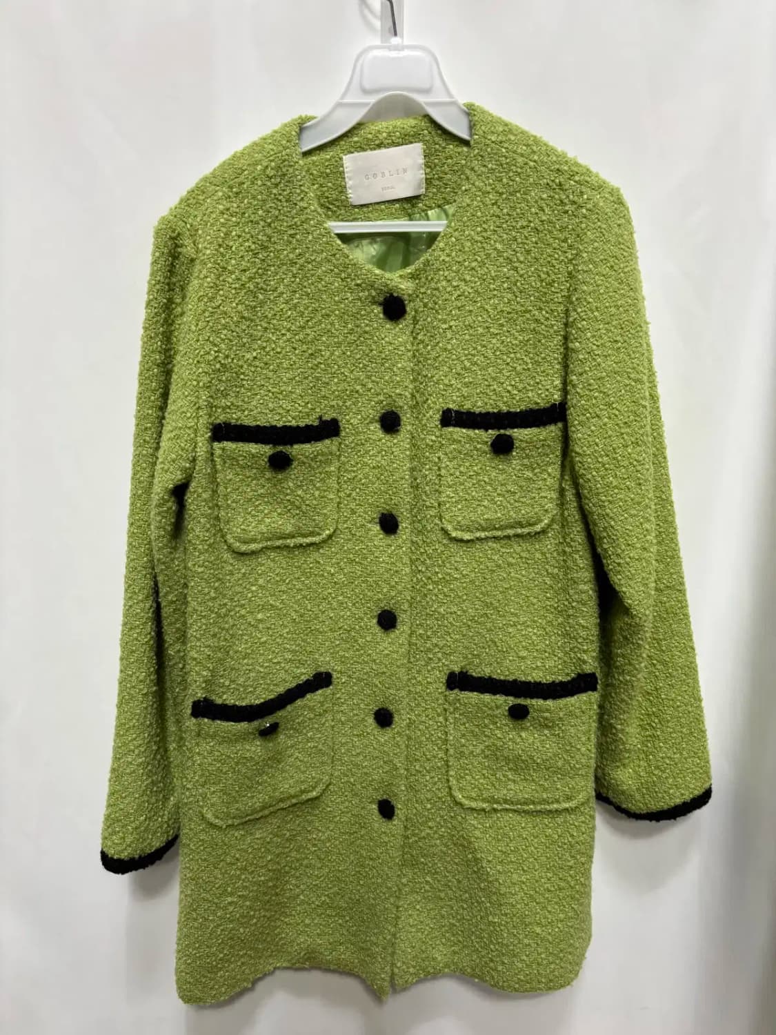 고블린 트위드 코트 롱 자켓 상품이미지1