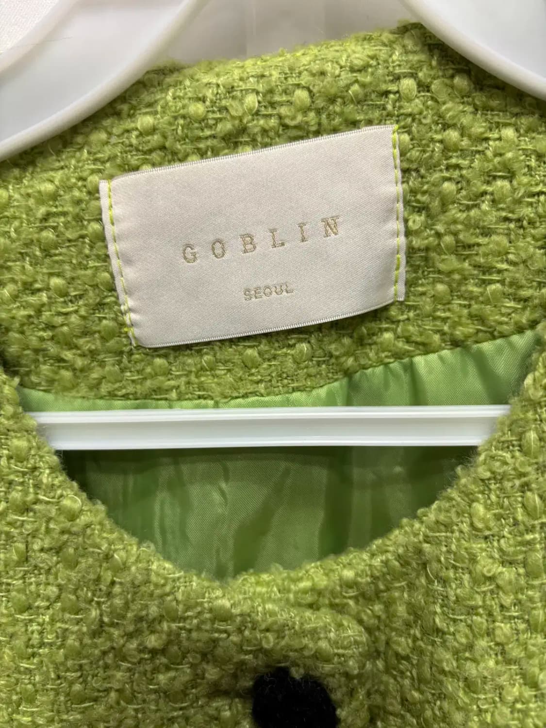 고블린 트위드 코트 롱 자켓 상품이미지2