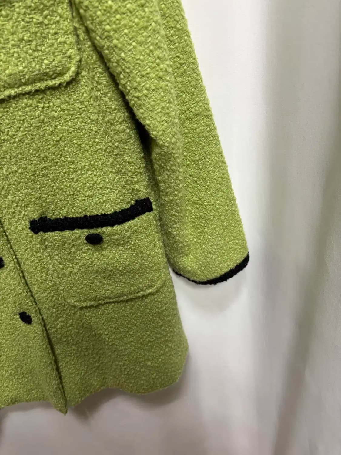 고블린 트위드 코트 롱 자켓 상품이미지3