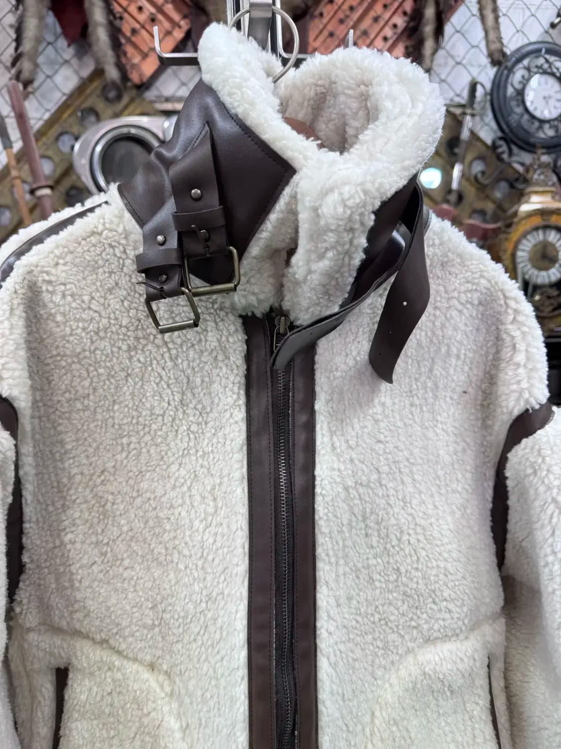 레브시티 (Revecite) 브라운 무스탕 상품이미지7