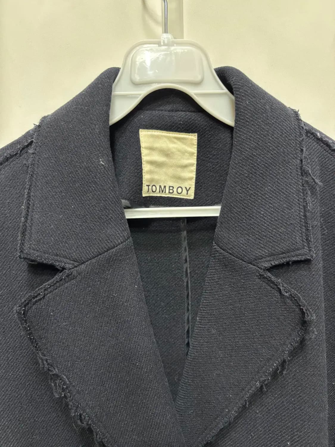 톰보이 블랙 더블 카라 자켓 코트 상품이미지2