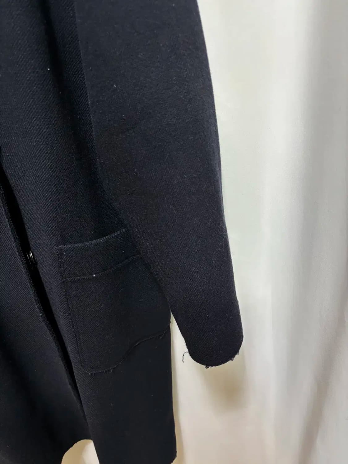 톰보이 블랙 더블 카라 자켓 코트 상품이미지3