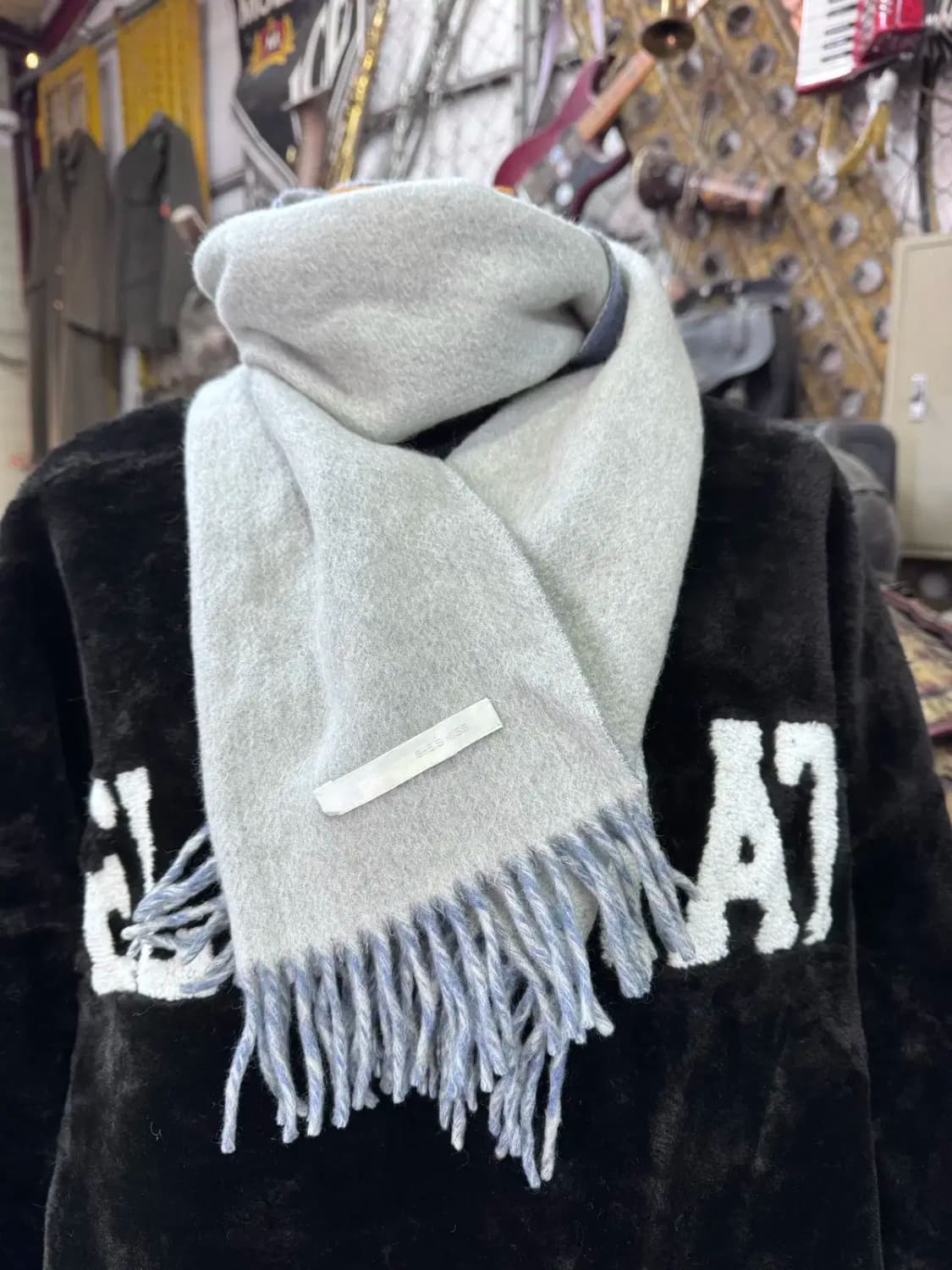 쉬즈미스 (SHE'S MISS) 양면 울 머플러 상품이미지1