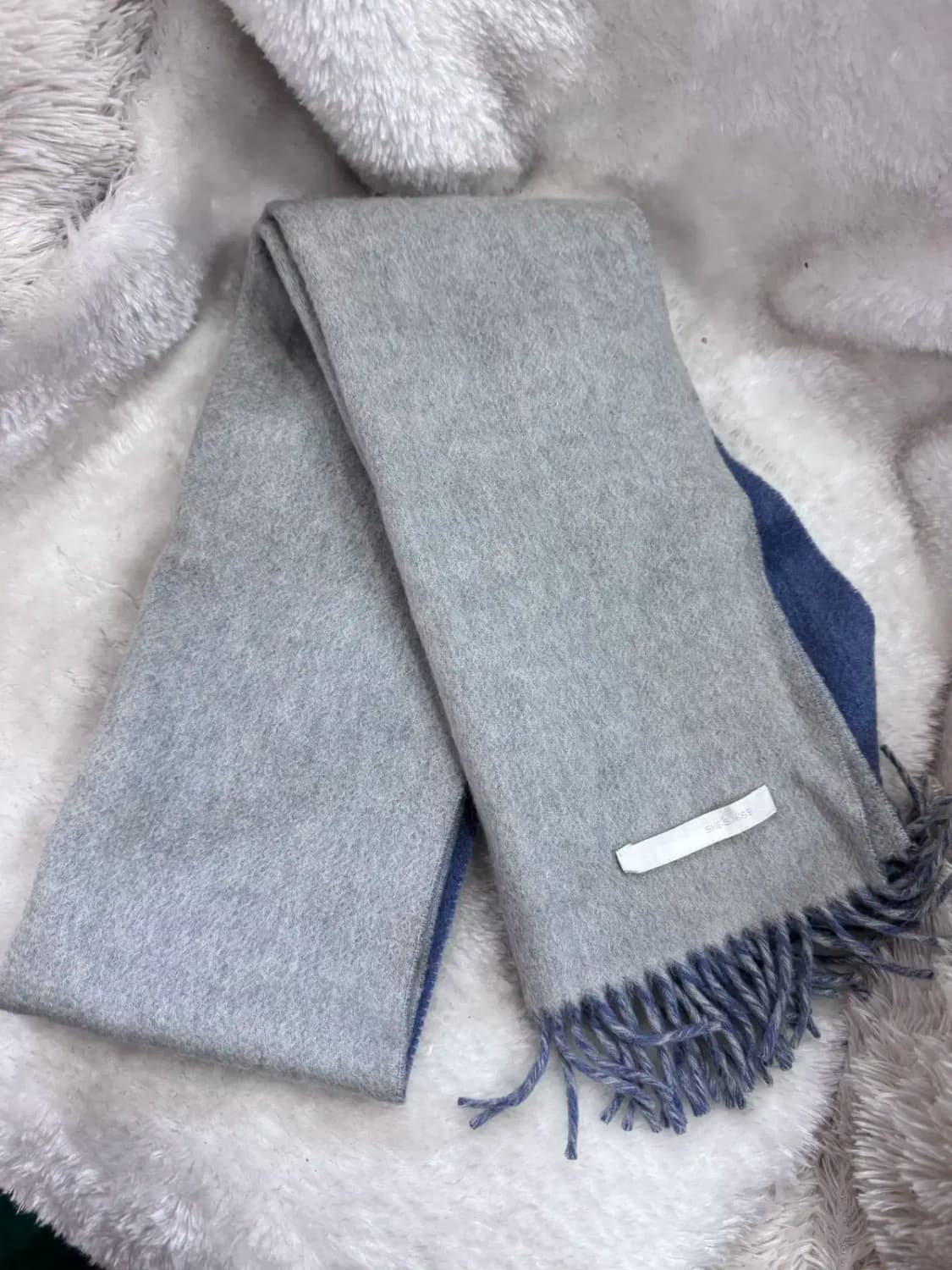 쉬즈미스 (SHE'S MISS) 양면 울 머플러 상품이미지2