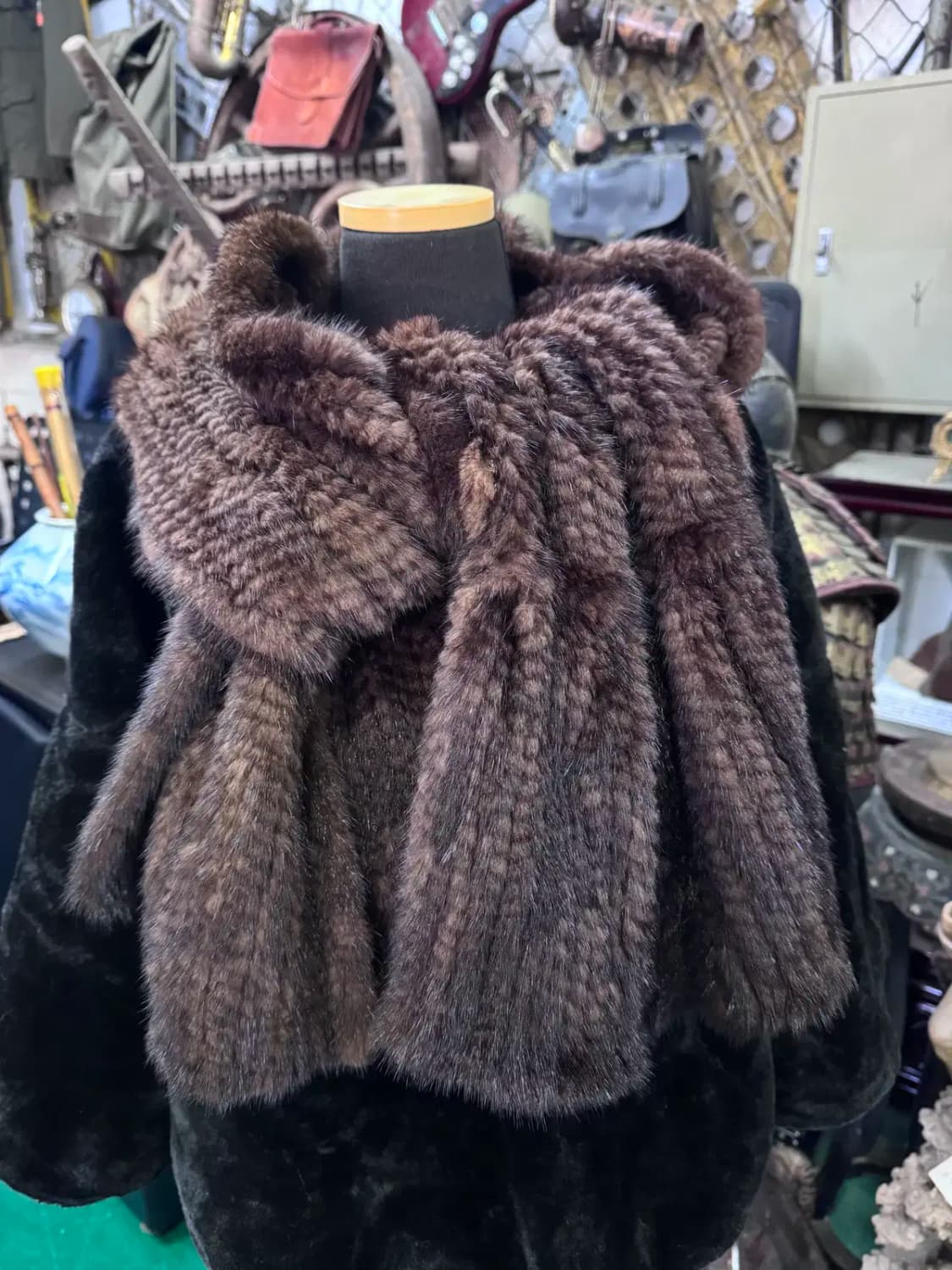 메트로시티 브라운 베스트 벨리 밍크 숄 목도리 상품이미지2