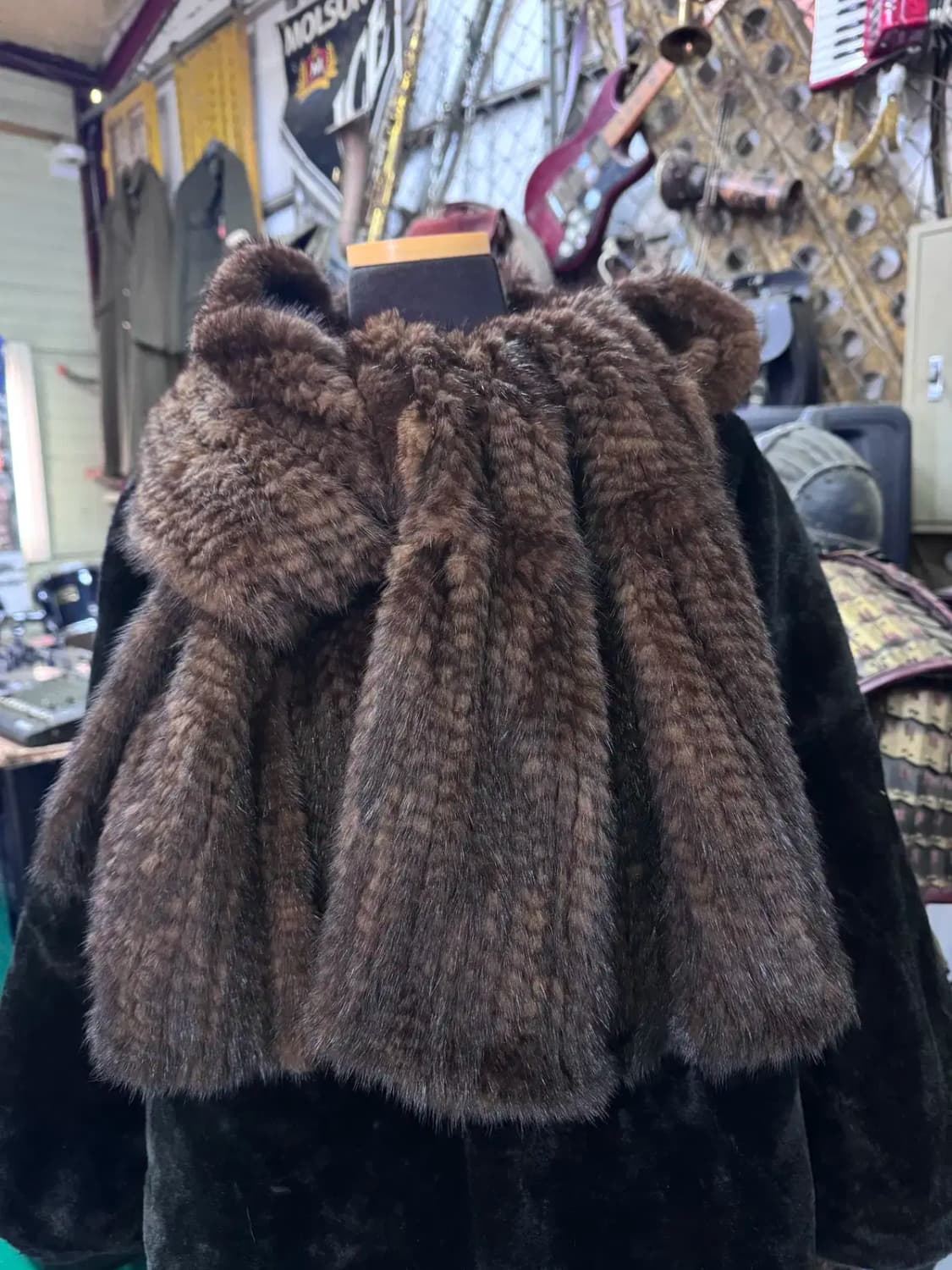 메트로시티 브라운 베스트 벨리 밍크 숄 목도리 상품이미지3