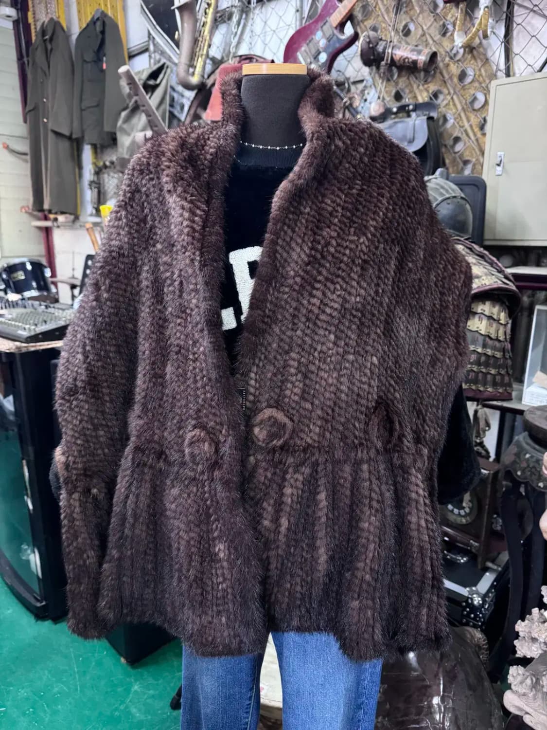 메트로시티 브라운 베스트 벨리 밍크 숄 목도리 상품이미지4