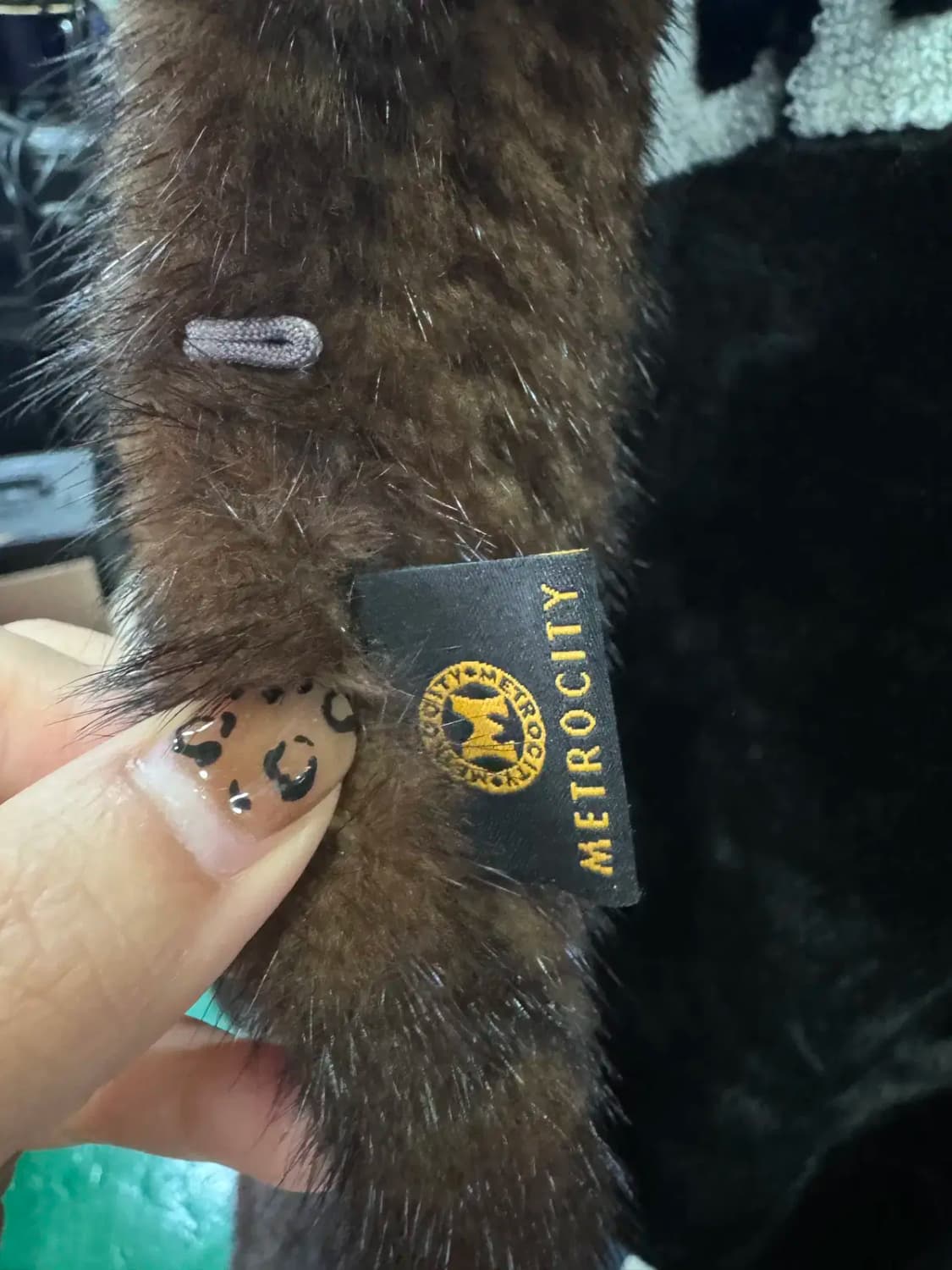 메트로시티 브라운 베스트 벨리 밍크 숄 목도리 상품이미지6