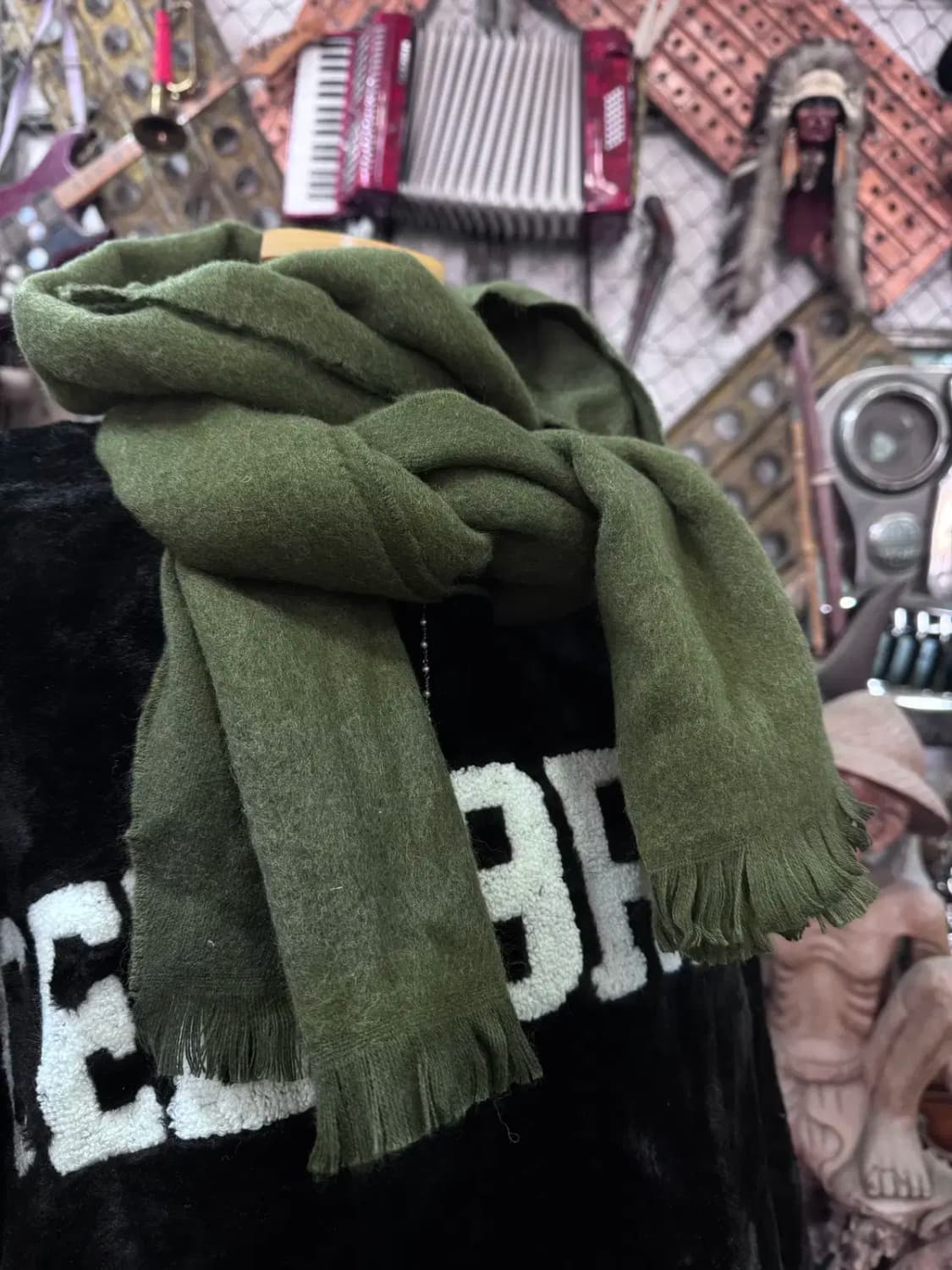 카키컬러 목도리 상품이미지3