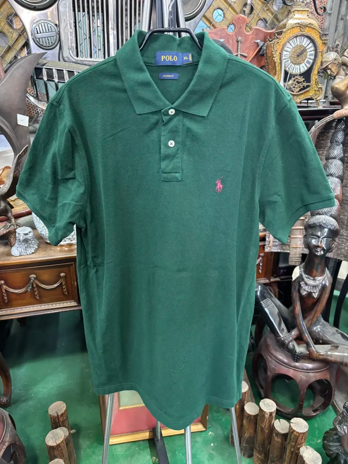 폴로 카라 반필 티셔츠 XL 상품이미지1